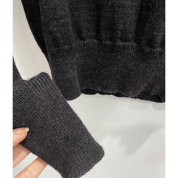 Caves Collect | Black Pure Wool Cropped Turtleneck Sweater – Size S 🖤✨ - Picture 6 of 11